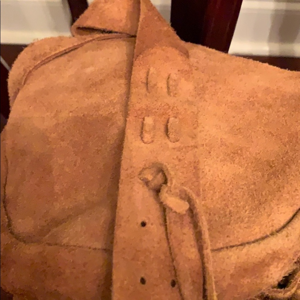 Vintage suede cross body Woodstock fashion - Picture 6 of 8